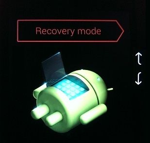 Androidリカバリーモード画面