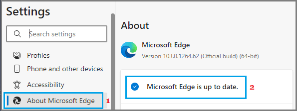 Microsoft Edge Browserのアップデート