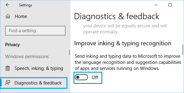 Windows 10のインク・文字認識機能をオフにする