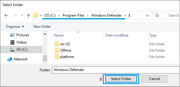 Windows Defenderのフォルダを除外項目に追加する