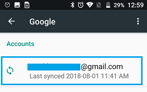 Android PhoneのGmailアカウント