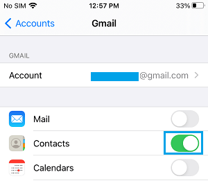 Gmailのアドレス帳をiPhoneに同期する