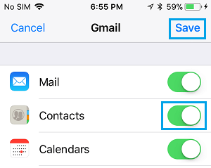 iPhoneの連絡先をGmailで使用可能にする