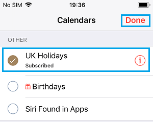 iPhoneのカレンダーにイギリスの祝日を表示する