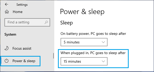 Windows 10のスリープモード時間を変更する