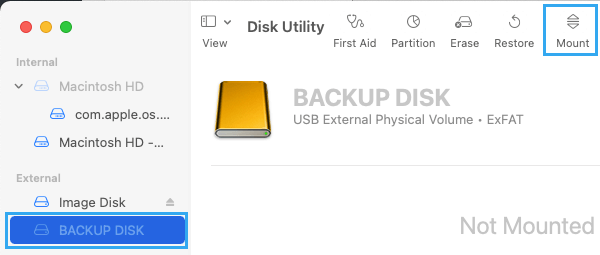 Macで外付けハードディスクをマウントする
