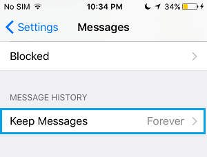 iPhoneの設定画面にメッセージを残すオプションを追加