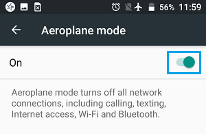 Android端末で飛行機モードをオンにする
