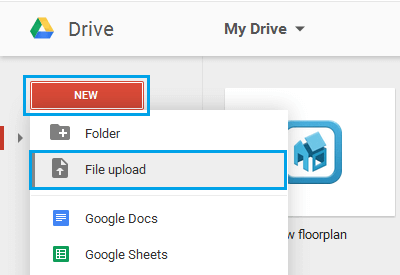 Google Driveにファイルをアップロードする