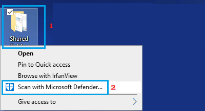 右クリックでMicrosoft Defenderでスキャン