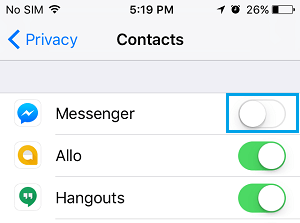 iPhoneでFacebookメッセンジャーから連絡先にアクセスできないようにする方法