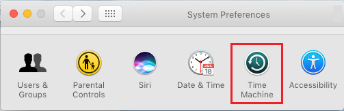 Macのタイムマシンオプション