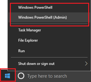 Windows PowerShellコマンドを開く