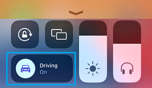 iPhoneのドライビングモード設定オプション