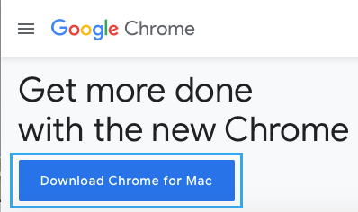 Chrome For Macのダウンロード