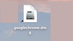 MacでGoogle ChromeのDMGファイルを開く