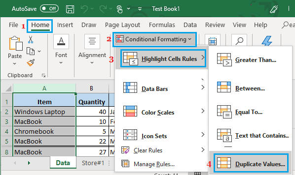 Excelで値が重複するセルに条件付き書式を適用する