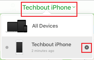 iCloudを使用したiPhoneを探すを無効にする