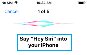 iPhoneにHey Siriと話しかける