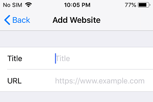 iPhoneの許可リストにウェブサイトを追加する