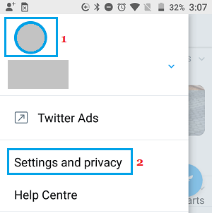 Twitterの設定とプライバシーオプション