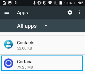 すべてのアプリの画面 Android Phone