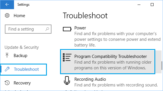 Windows 10でプログラム互換性トラブルシューターを実行する