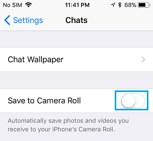 iPhone の WhatsApp でカメラロールに写真を保存するオプションを無効にする方法