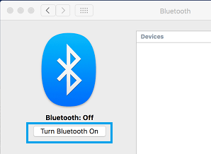 MacでBluetoothをONにするオプション