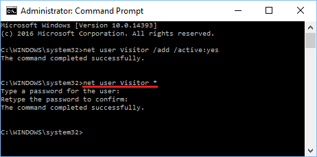 Windows 10のゲストユーザーアカウントのパスワードオプションの有効化