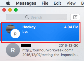 Macのメッセージ画面でグループチャットの名前を変更 