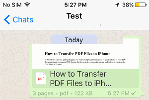 PDFファイル WhatsApp for iPhoneで配信開始