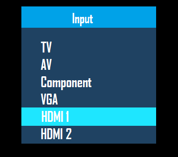 TVのソース入力をHDMIに変更する