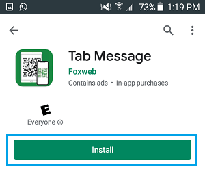 タブメッセージアプリのダウンロード